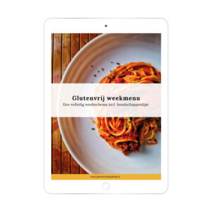Glutenvrij weekmenu inclusief boodschappenlijst